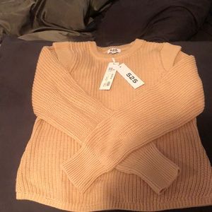 Tan sweater size small brand new tags cap sleeve